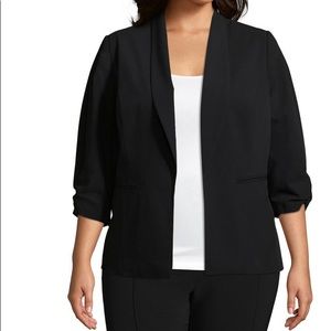Worthington 3/4 Cinch Sleeve Blazer